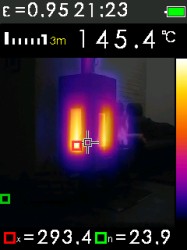 FTI 300 je termokamera s automatickým vyhledáváním horkých a studených bodů, fotografie 9/11