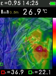 FTI 300 je termokamera s automatickým vyhledáváním horkých a studených bodů, fotografie 19/11