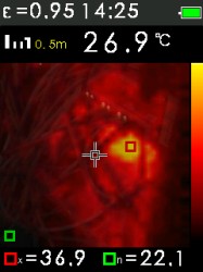 FTI 300 je termokamera s automatickým vyhledáváním horkých a studených bodů, fotografie 17/11