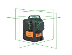 FLG 6X-Green MAXI SET sestává z liniového laseru se zeleným paprskem, Li-Ion aku, lehkého klikového stativu a dvou multifunkčních držáků, fotografie 5/11